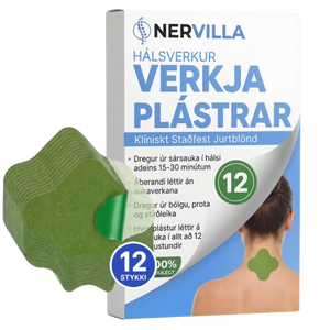 12× hálsverkjalosandi plástrar