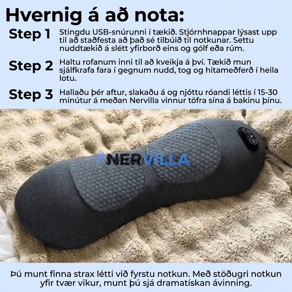 Nervilla – Þreföld sameiningarnuddtæki