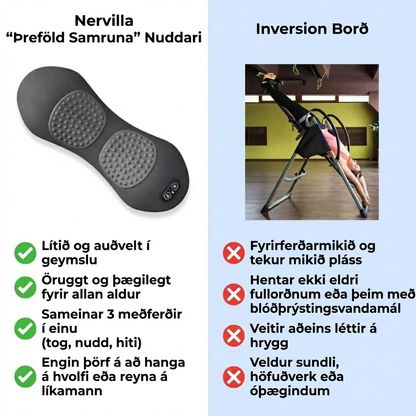 Nervilla – Þreföld sameiningarnuddtæki