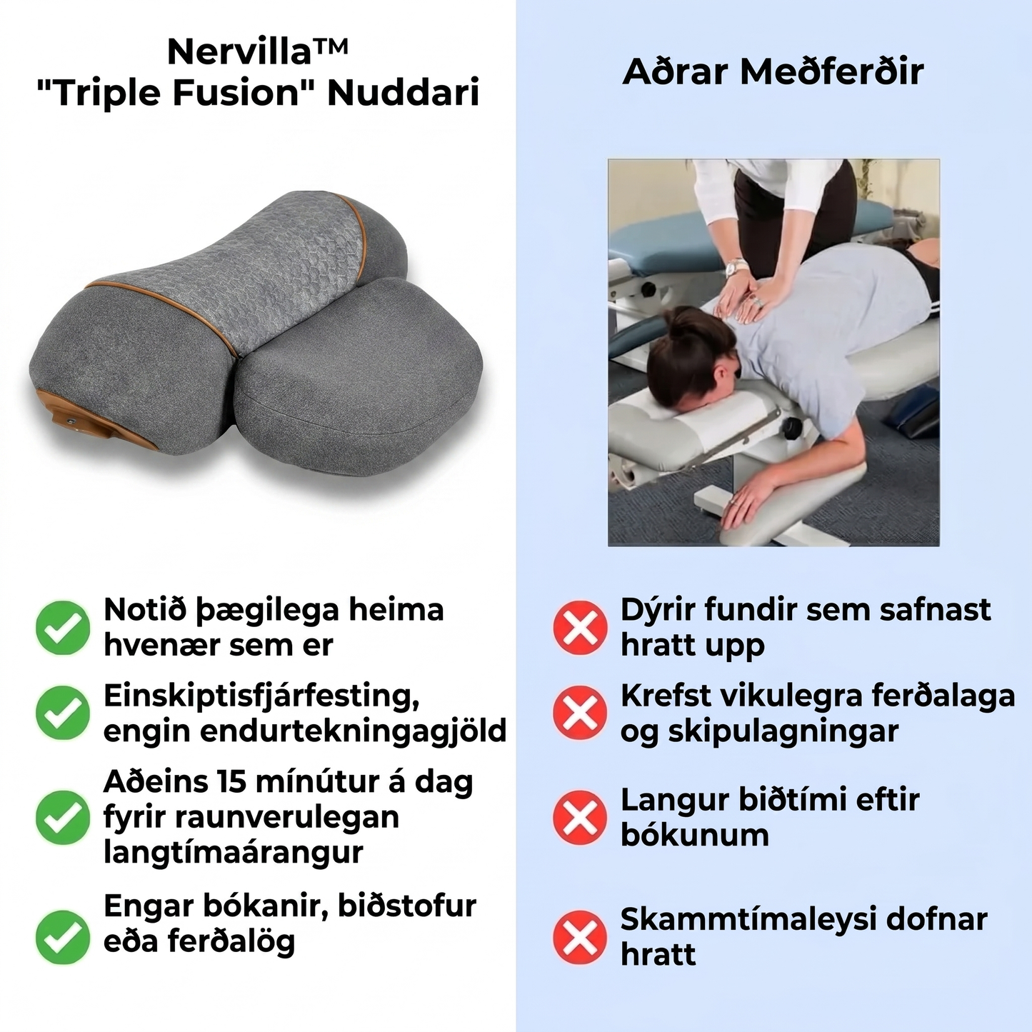 Nervilla — Þrefalda samruna hálstækið