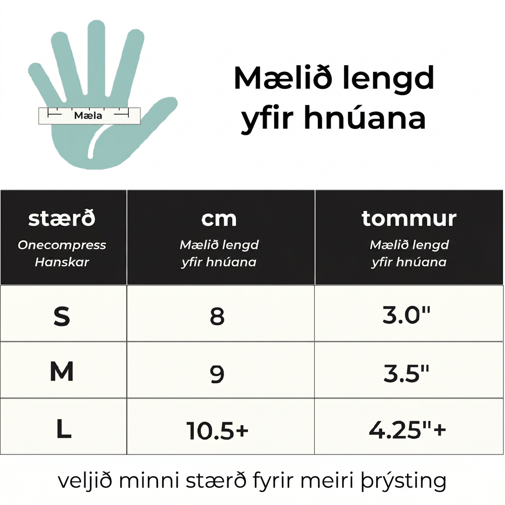 Stærðartafla