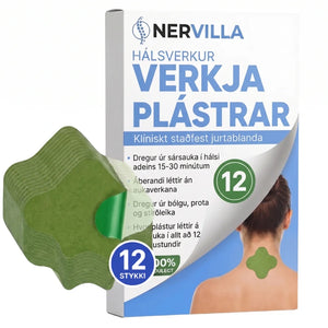 12× hálsverkjalosandi plástrar