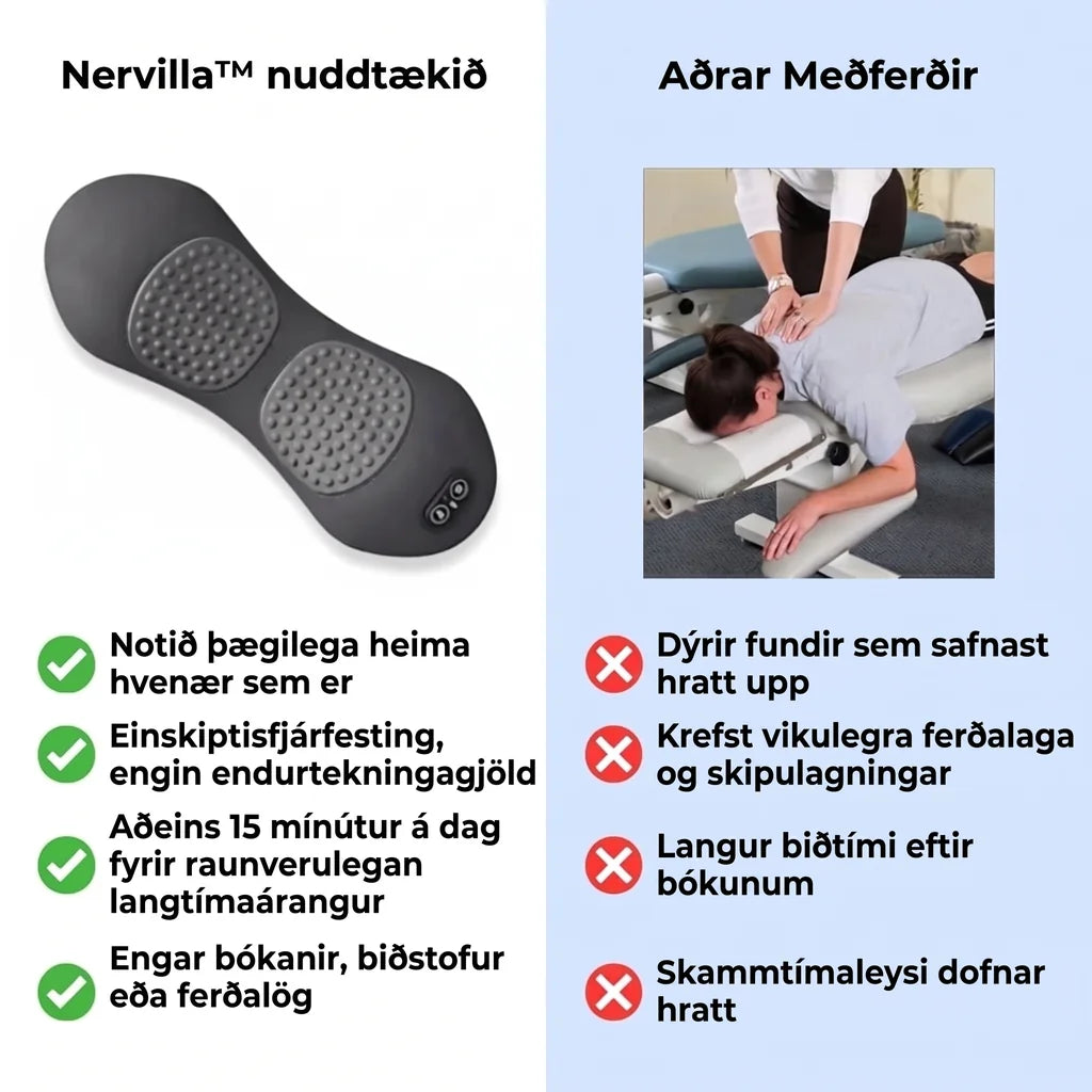 Nervilla – Þreföld sameiningarnuddtæki